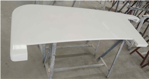 China Customized White Quartz Furniture Tops