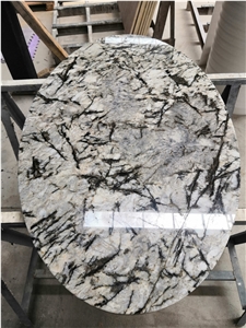 Customizable Ice Blue Granite Table Tops for Hotel