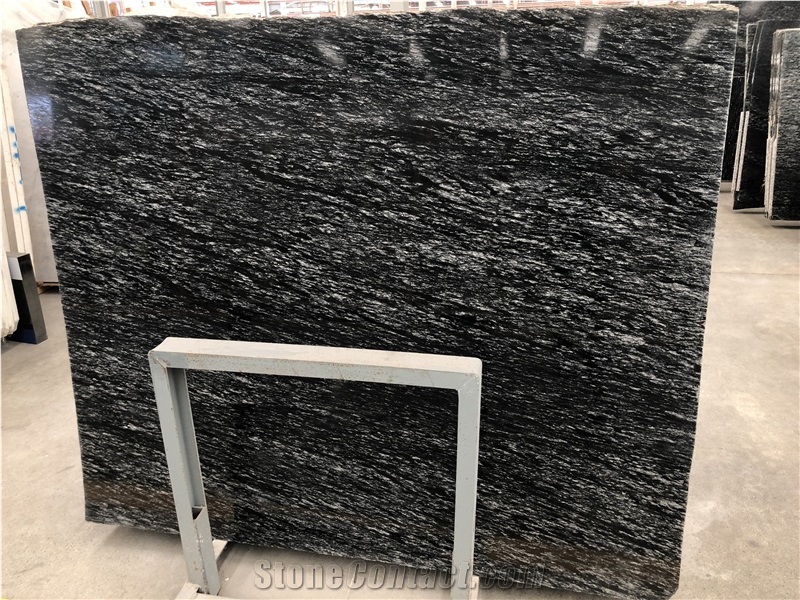 Diamond Fall Meteor Black Granite Floor Bath Tops