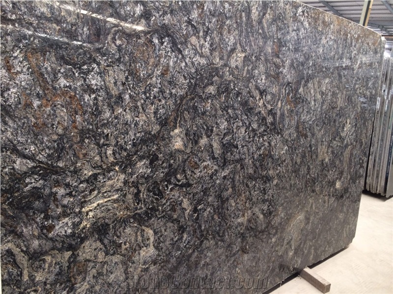 High Quality Cosmos Black Granite Polished Slabs