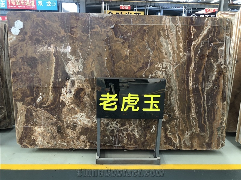 High Quality Tiger Onyx Slabs for Wall Covering