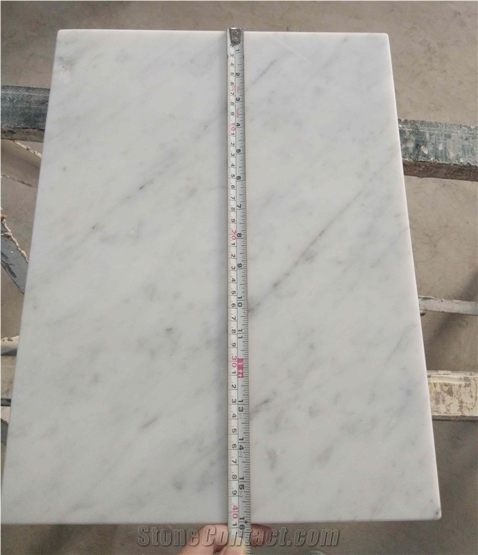Honed Carrara Marble Table Tops for Hospitality