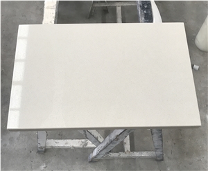 Match Caesarstone Ocean Foam Quartz White Tabletop
