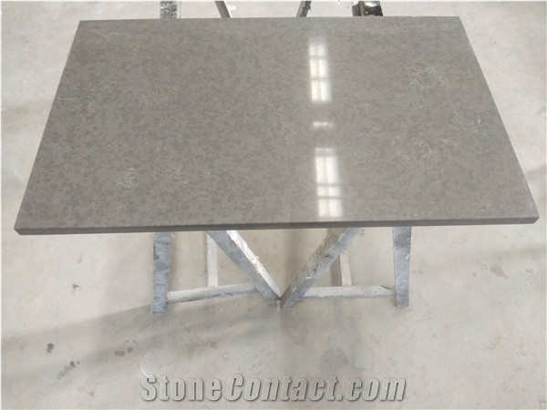 Medium-Dark Gray Quartz Drawer Unit Stone Top