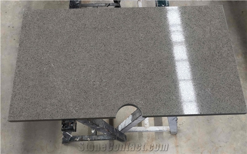 Prefab Denal Grey Quartz Countertop for Kitchen