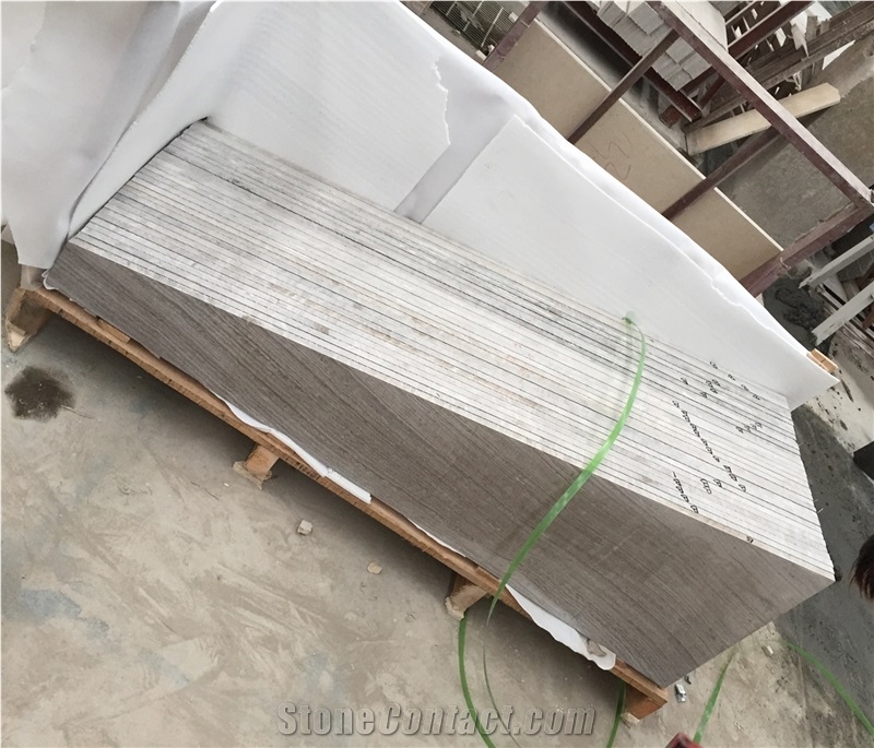Serpeggiante Grey Wooden Marble Cut to Size Tile