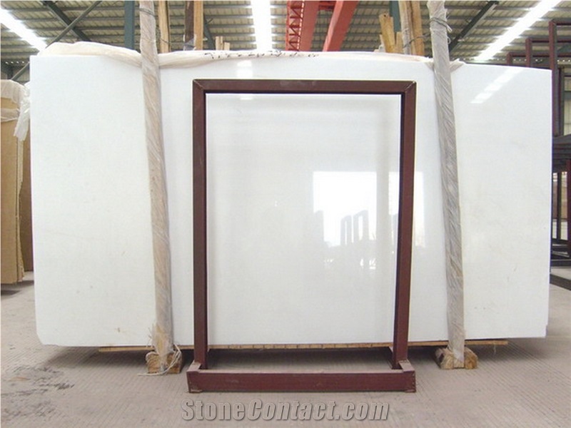 Sichuan Snow Crystal White Polished Marble Slabs
