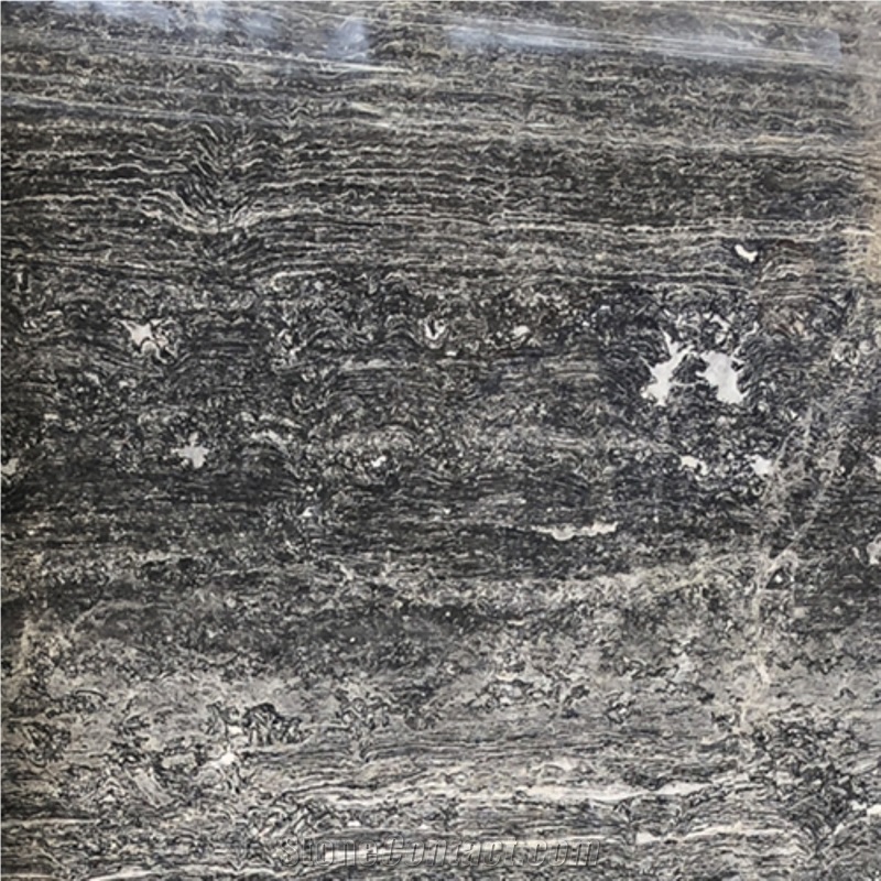 Silver Sea Wave Grey Marble Slabs Walling Floor
