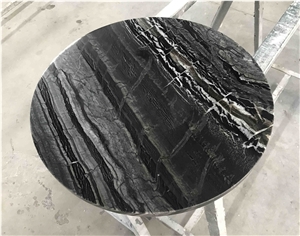 Silver Wave Marble Coffee Table Tops for Hotel