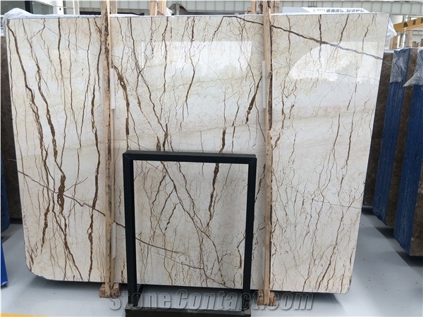 Special Cream Block Marble Slab for Table Top