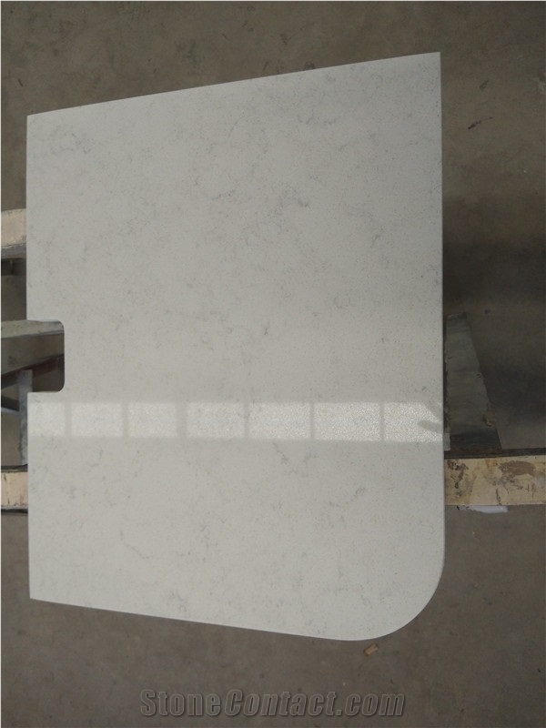 Valley White Quartz for Nightstand Stone Top
