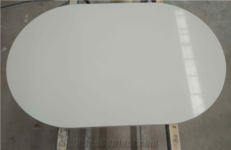 Vietnam Caesarstone Pure White Quartz Table Tops