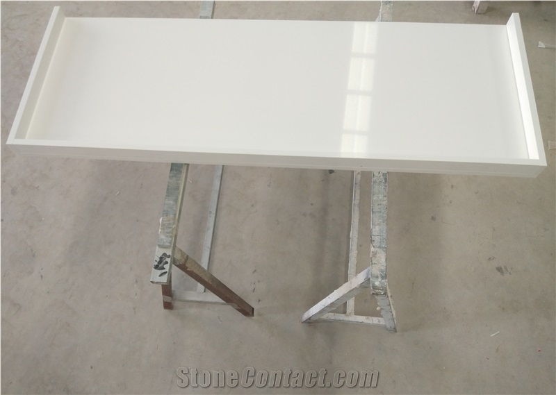 White Quartz Stone Countertop Dresser Tops Design