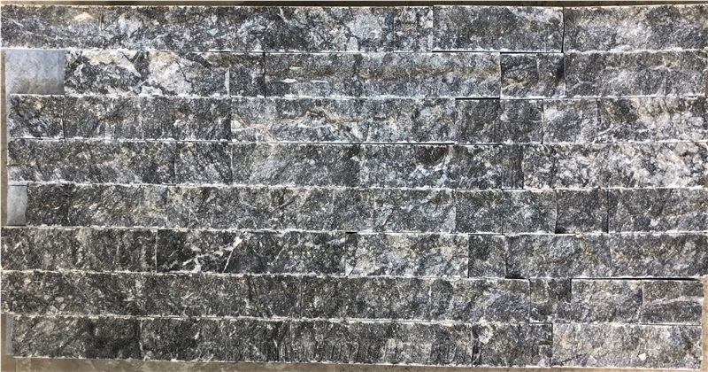 Black Grey Marble Split Wall Stone (Split Face)