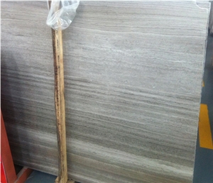 China Wooden Grey Marble Slab Tiles for Floor&Wall