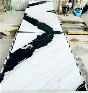 China Panda White Marble Slab Tile New