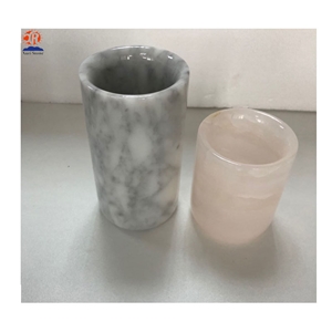 Natural Pink Onyx Candle Jars Holder