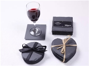 Natural Black Slate Coaster /Placemat for Kicthen