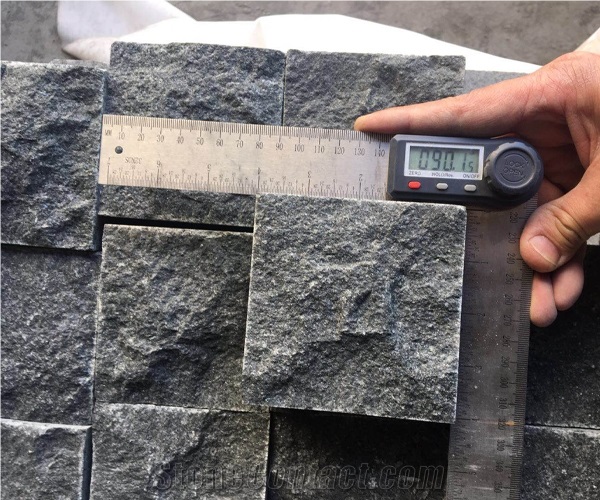 China New 684 Black Granite Cobble Stone