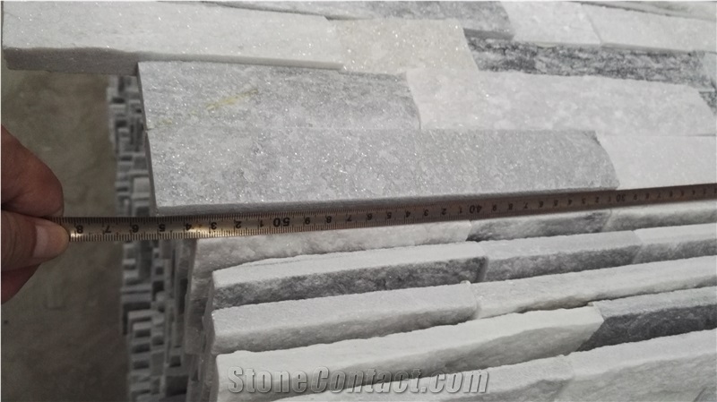 China White Crystallized Culture Stone Tile