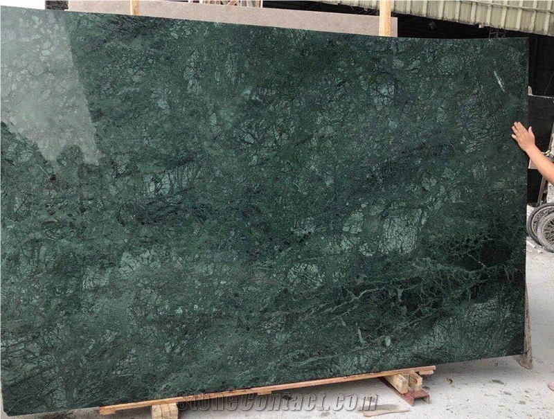 India Dark Green Marble Slabs