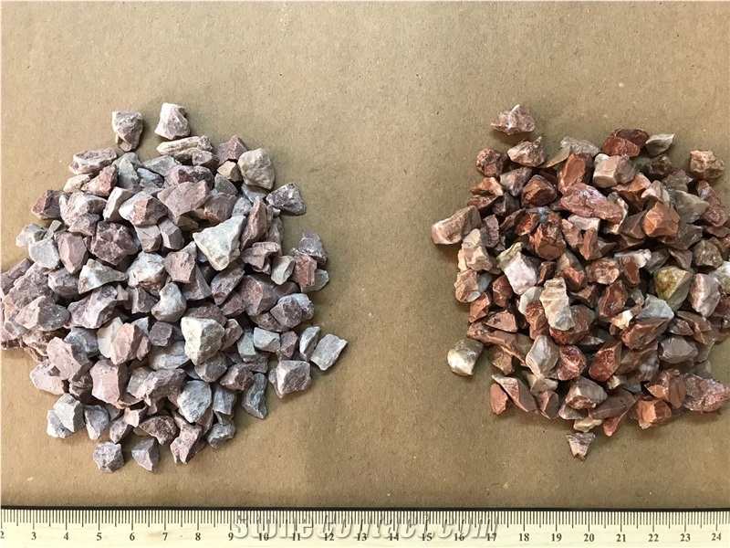 Pink Mosaic Marble Crushed Aggregates