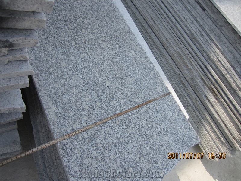 Polished Bianco Sardo Granite Tile Slab
