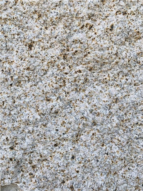 G682 Granite Slab,Rusty Yellow Granite Flamed Tile
