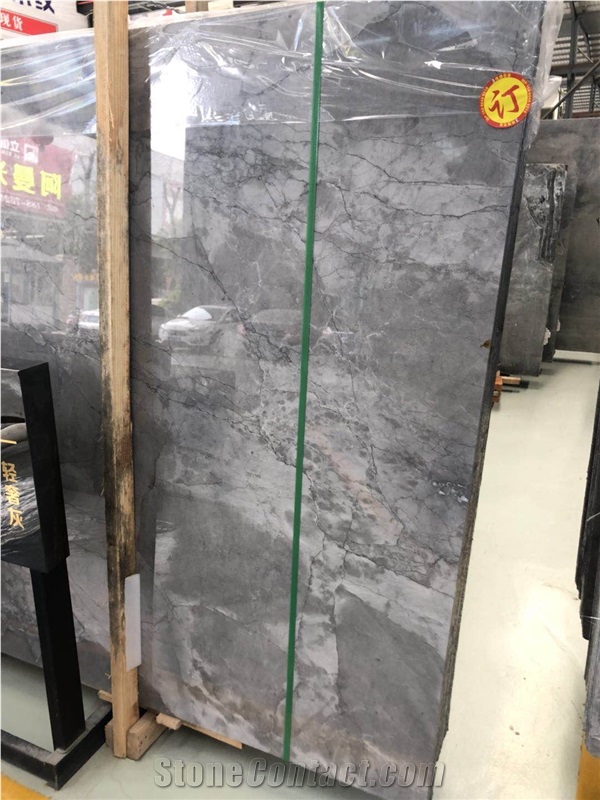 New Calacatta Grey Marble Slab, Grey Marble Tile