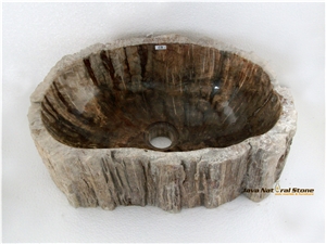 Fossil Stone Sinks, Basins, Petrified Wood Sinks