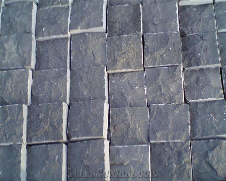 Andesite Stone Grey Basalt Split Cobble Stone