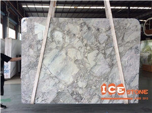 China Super White Horizon Grey Marble Slab & Tiles