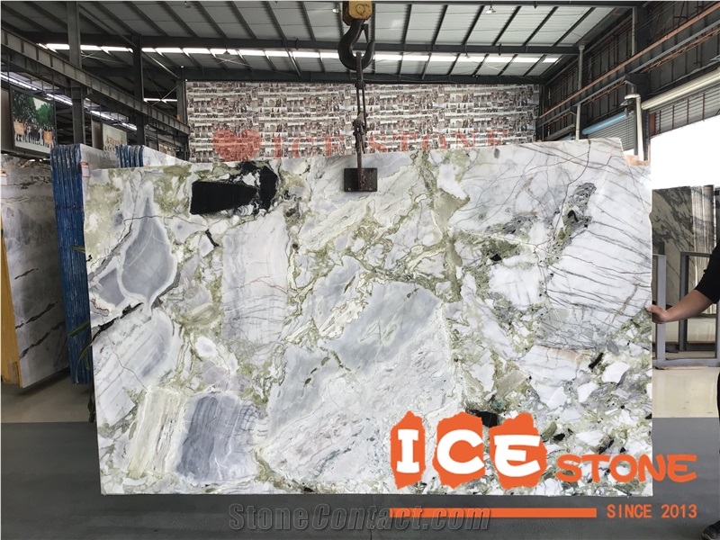 Hot Sale Ice Connect Marble China Green Marble