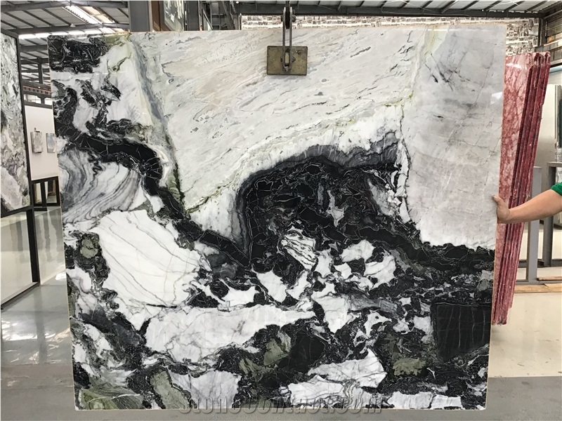 Ice Connect White Beauty Ice Jade Marble Slabs