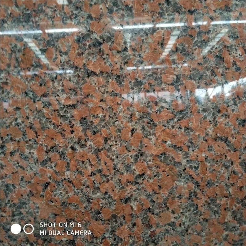 G562 Maple Red Granite Polish Slab Tile
