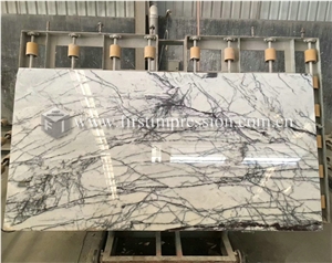 New Polished Milas Lilac White Marble Stone Slabs