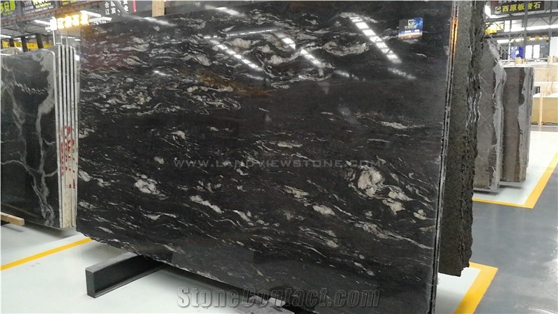 Blacktitanium Granite Snow Matrix Kichen Tops