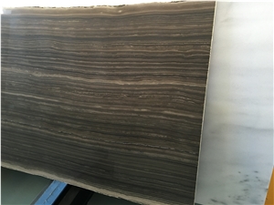Brown Wooden Marble Obama Slabs for Flooring