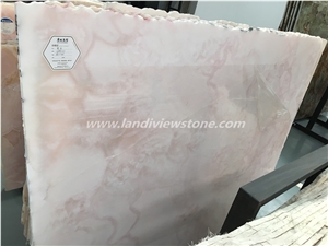 Luxury Pink Onyx Slabs,Pink Jade,Polished Tiles
