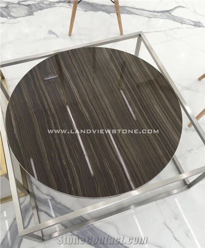 Obama Wood Brown Marble Desk Table Tops