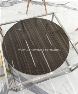 Obama Wood Brown Marble Desk Table Tops