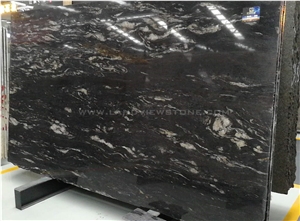 Titanium Black Dolomite Snow Matrix Granite Tiles