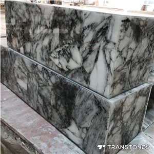 Faux Alabaster Slabs for Lighting Box Faux Brick Panel