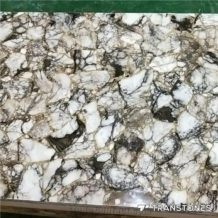 House Front Wall Faux Tile Design Crystallize Slab