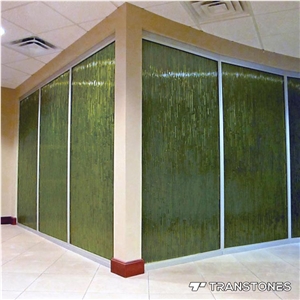 Translucent Green Acrylic Office Wall Panel