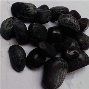 Natural Black Color Pebble River Stone