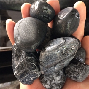 Natural Black Color Pebble River Stone