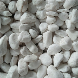 White Color Pebbles Stone for Decoration