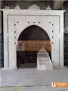 Makrana White Marble Mosque Mihrab Designs