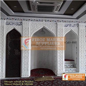 Makrana White Marble Mosque Mihrab Designs